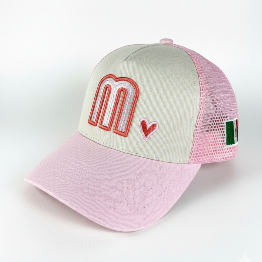 Pink Trucker Mexico National Hat