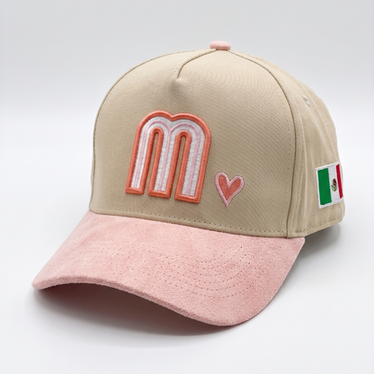Pink Suede Mexico National Hat
