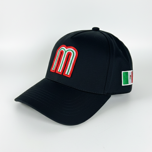 Black / Red Trucker Mexico National Hat