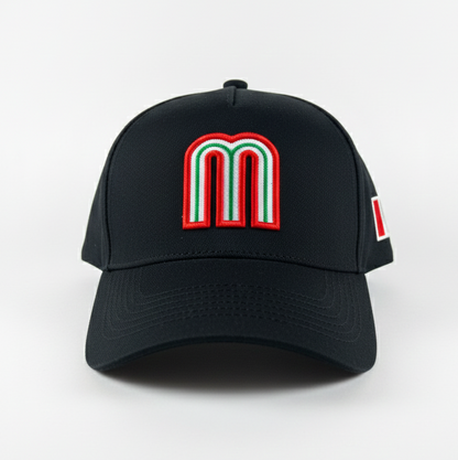 Black / Red Trucker Mexico National Hat